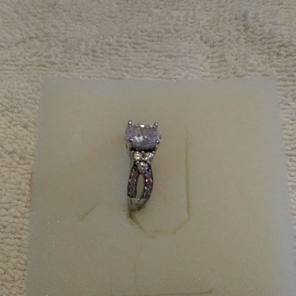 Simulated White Diamond Ring - Picture 2 of 3